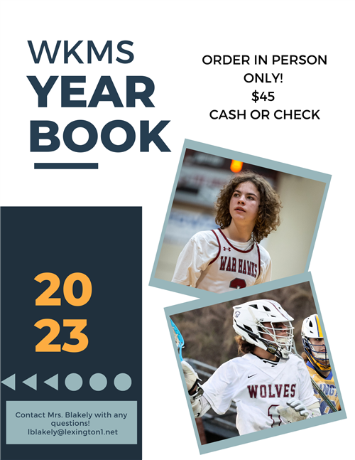 Order the WKMS yearbook for $45 cash or check by May 1